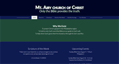 Desktop Screenshot of mtairychurchofchrist.org